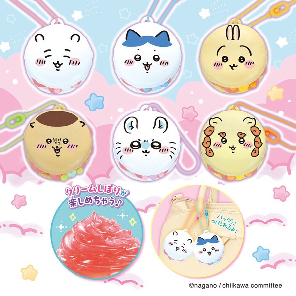 【日本正版】Chiikawa 奶油黏土馬卡龍套裝✨DIY甜點飾品|6款角色造型|親子手作&禮物推薦!