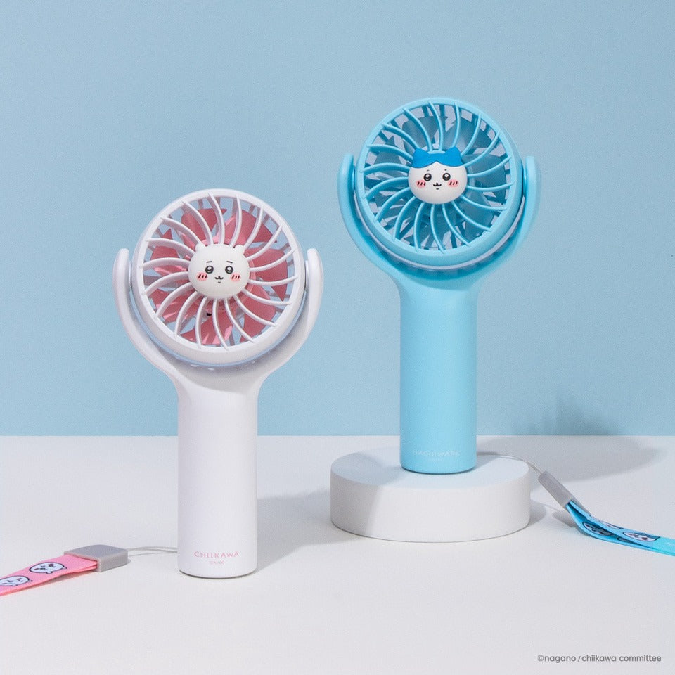 【韓國直運】Chiikawa粉色藍色充電手提風扇|超可愛造型夏日清涼粉絲必備!