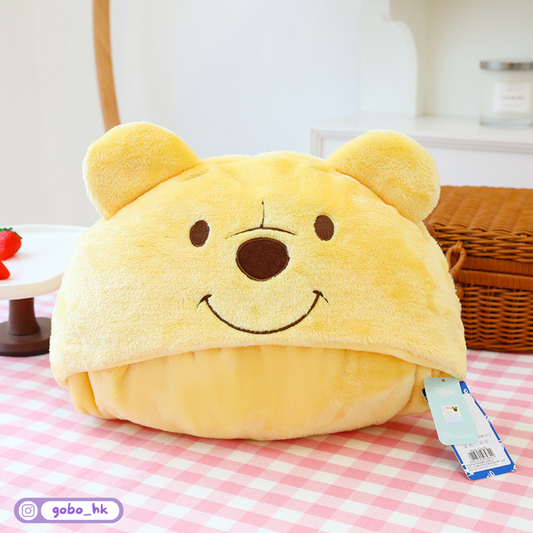 【正版授權】有帽造型暖笠笠毛巾披肩|維尼勞騷史迪仔都咁得意!