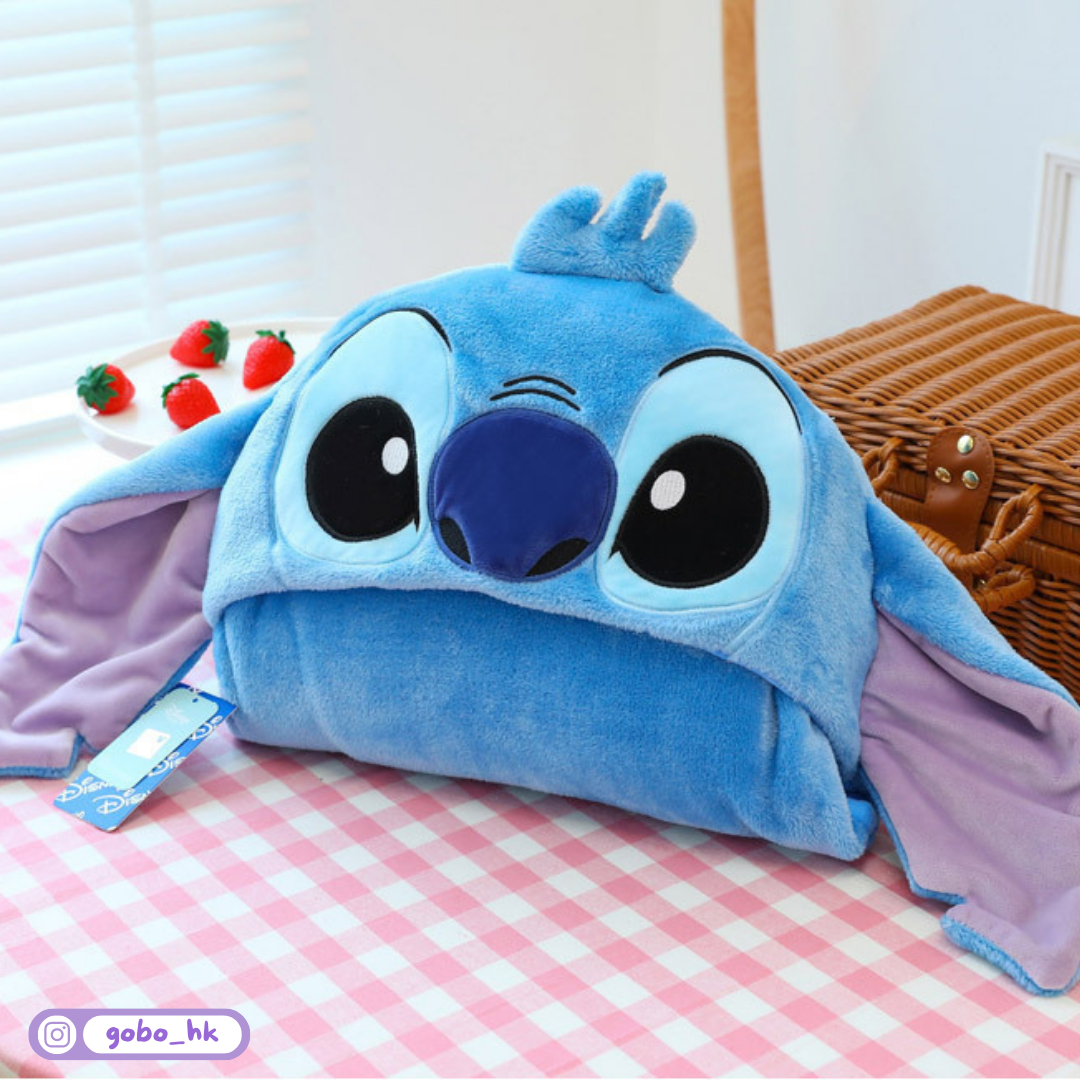 【正版授權】有帽造型暖笠笠毛巾披肩|維尼勞騷史迪仔都咁得意!