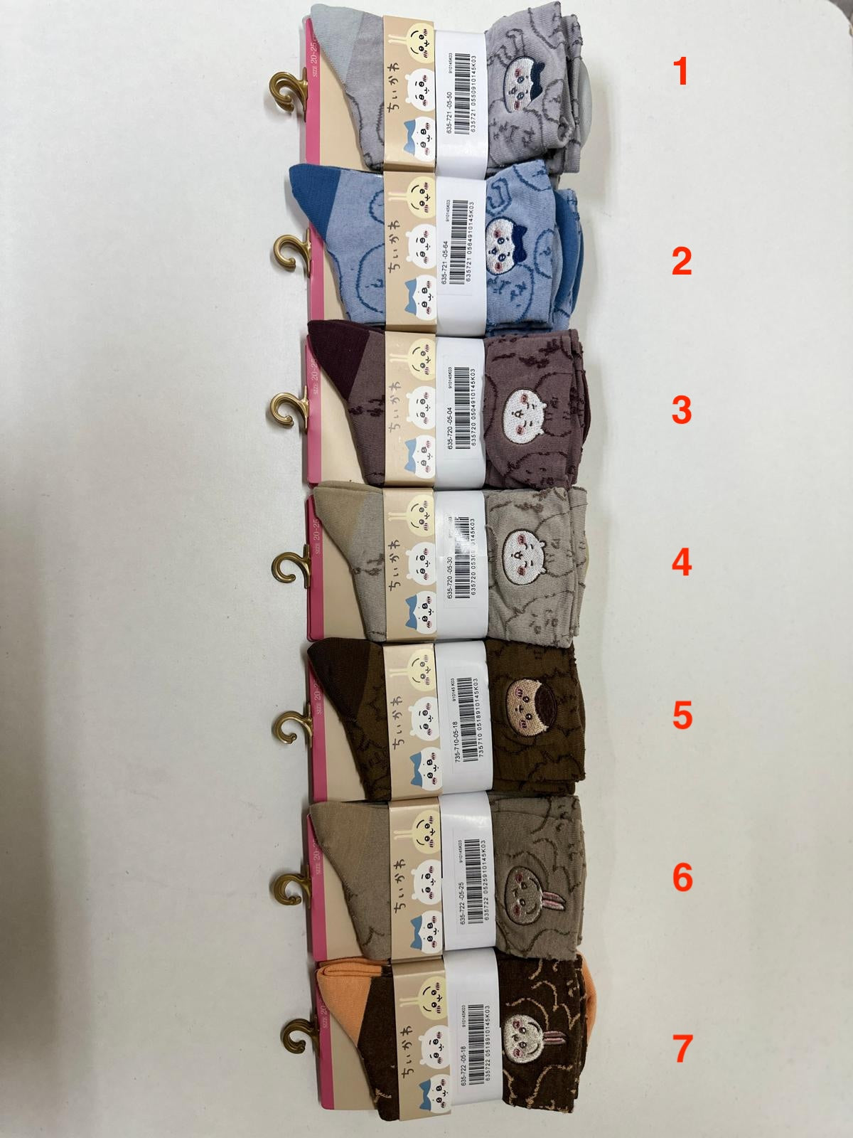 【日本正版】Chiikawa 五款針織襪|著落超級暖笠笠|限量售完即止|看圖選擇自己的襪!