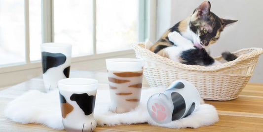 【日本直運】Coconeco 貓腳磨砂玻璃杯|超可愛!貓奴必備!!