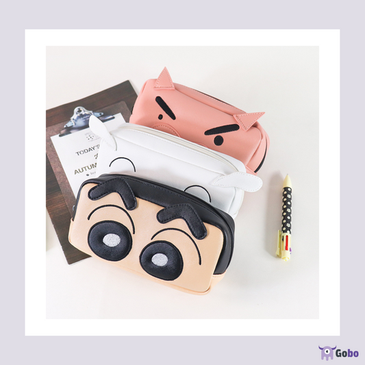 【日本正版】日本蠟筆小新立體筆袋