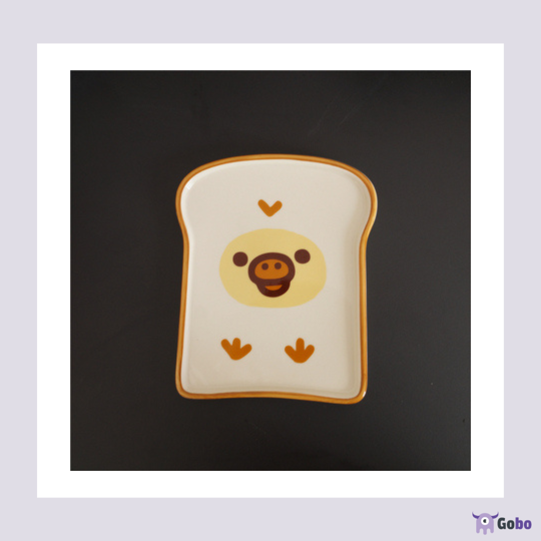 【鬆弛熊新款】鬆弛熊印花麵包碟