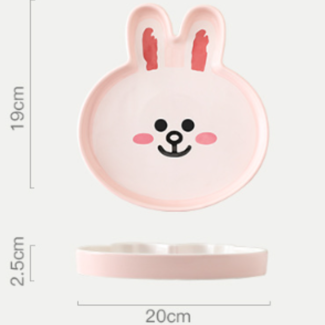 【正版授權】LINE Friends 陶瓷造型碟 | 等熊大CONY陪你一齊食早餐
