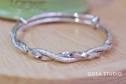 GB006 S925純銀 扭紋手鐲