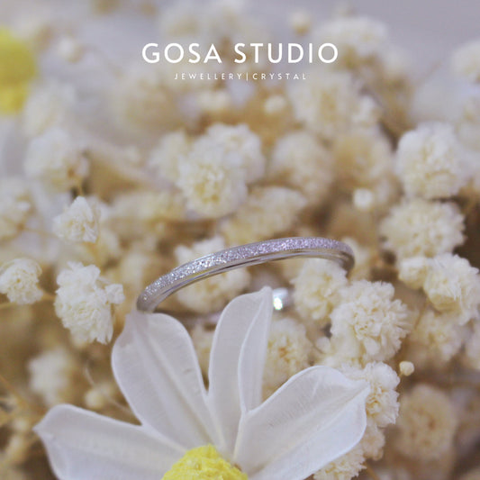 GR006 S925純銀 磨砂戒指