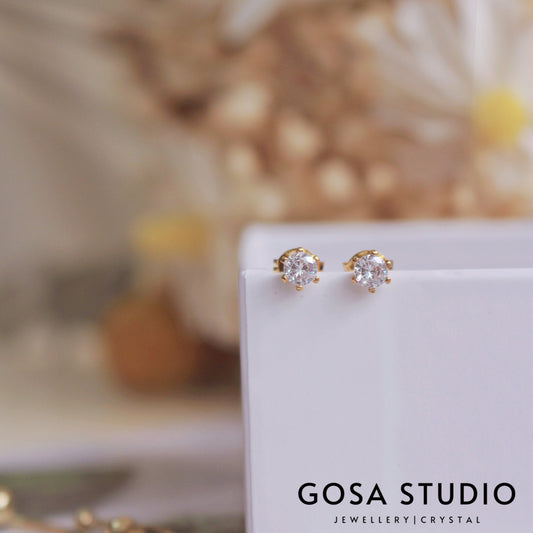 GE010 18K金6爪耳環