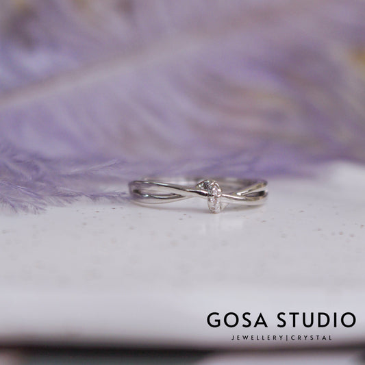 GR015 S925純銀 雙生結戒指