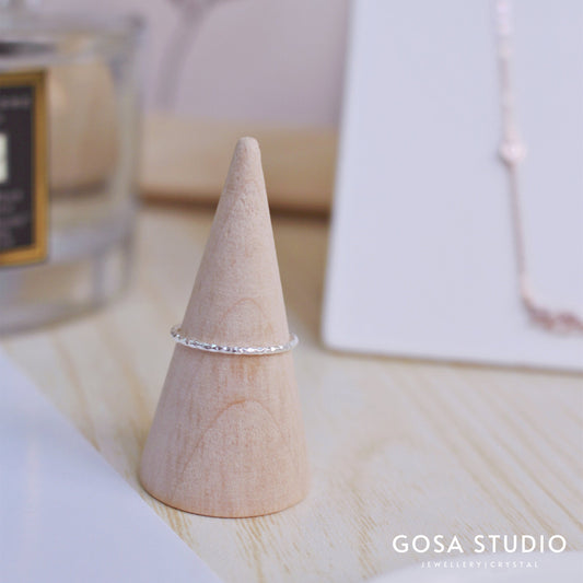 GR017 S925純銀 幼菱形戒指