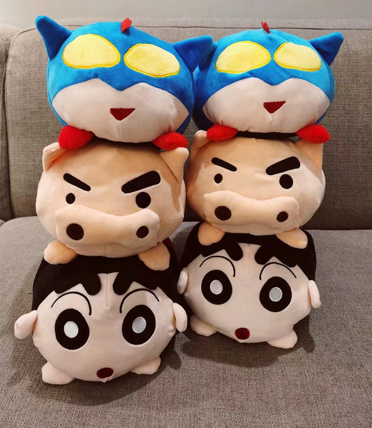 【蠟筆小新系列】蠟筆小新多款毛茸茸拖鞋|岩哂以家既天氣!!