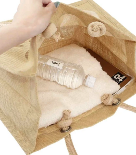 【日本直運】Sanrio本年最紅|人氣黃麻手袋|容易搭配造型|必買人氣好物!