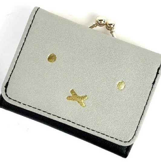 【日本直運】Miffy花花皮銀包|花花布內隔,可愛時尚!