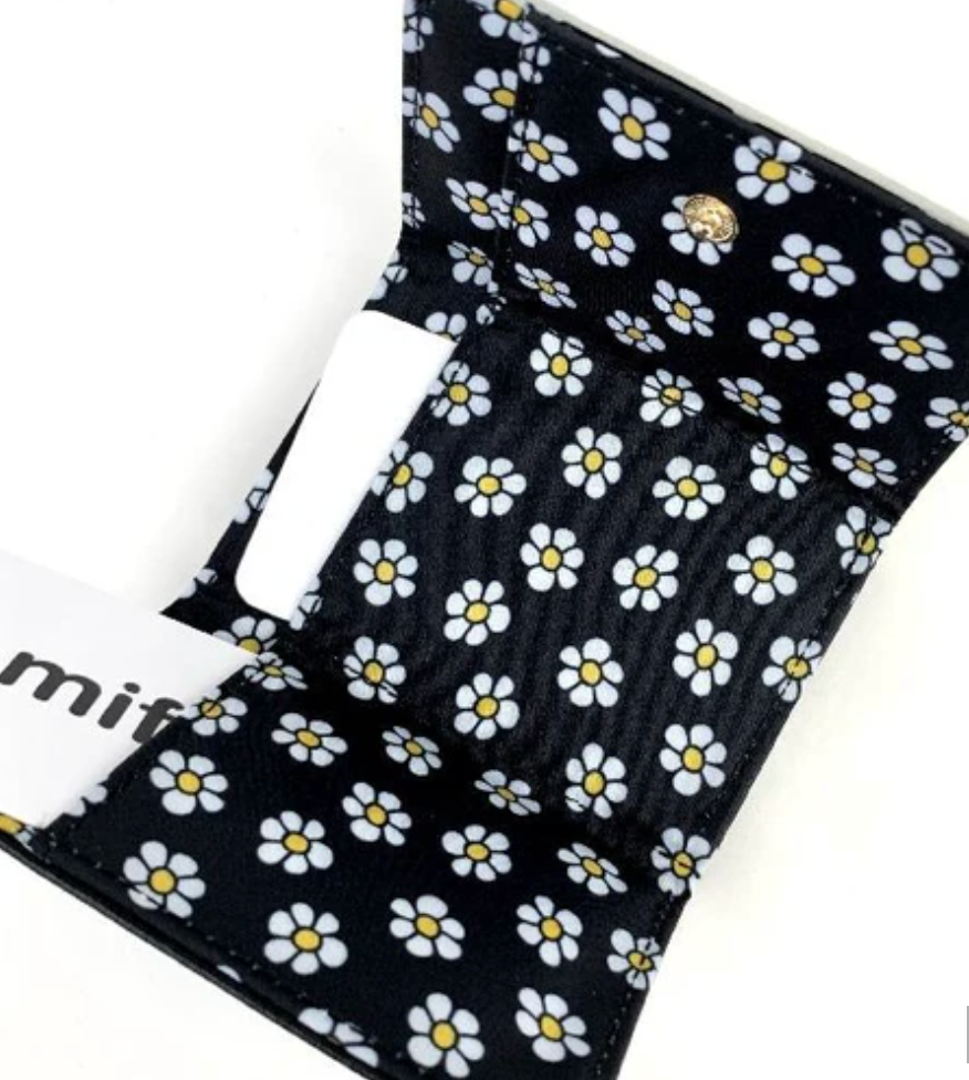 【日本直運】Miffy花花皮銀包|花花布內隔,可愛時尚!