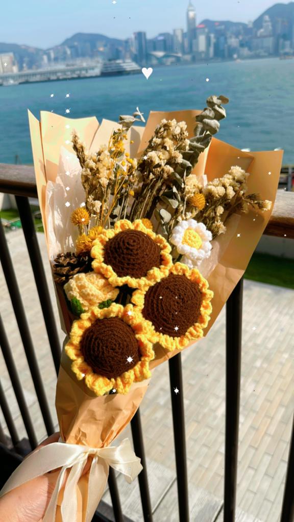 【Gobo x Beaming_Sunlight】本地全人手製作 - 向日葵乾花花束