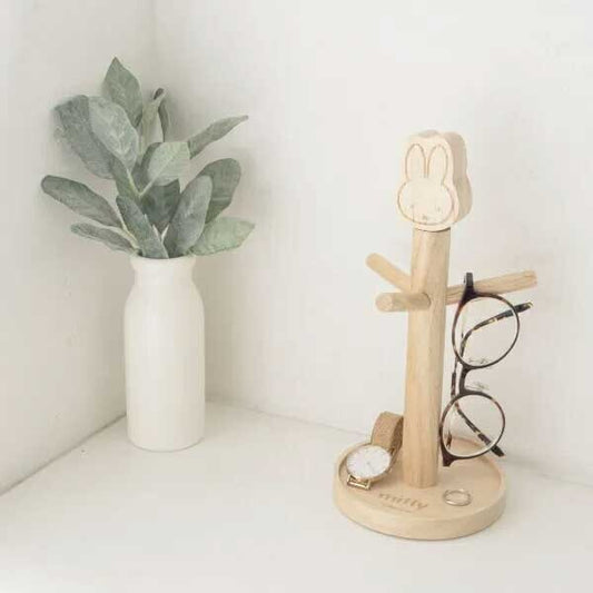 【日本直運】Miffy 木製馬克杯杯架|溫暖木質設計超得意!收納杯子整齊又靚!