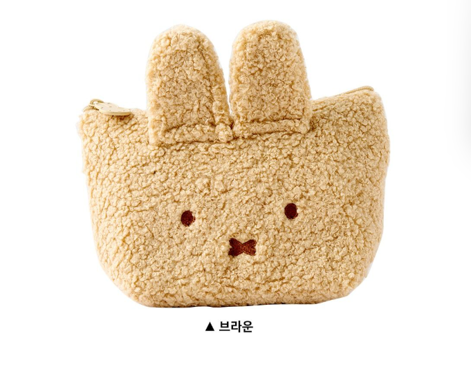 【韓國直運】 Miffy 面仔收納袋｜超得意造型 化妝品文具都裝到！