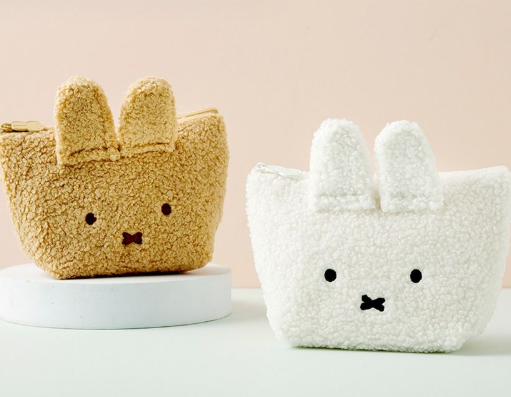 【韓國直運】 Miffy 面仔收納袋｜超得意造型 化妝品文具都裝到！