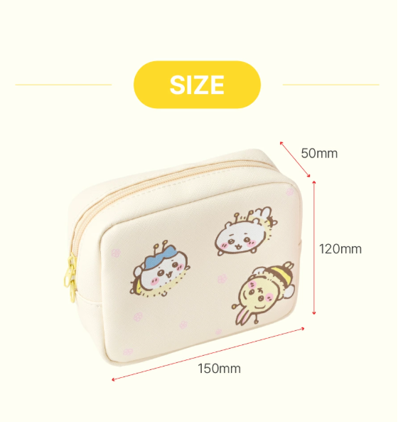 【韓國直運】Chiikawa 方形收納袋｜得意實用外出小物一袋搞掂！