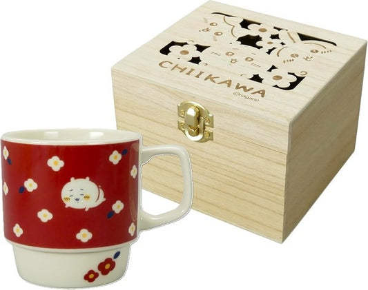 【日本直運】 Chiikawa 花園木盒裝陶瓷杯｜典雅得意包裝超靚！送禮自用都適合！