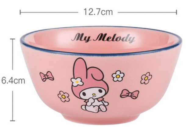 【Sanrio正版】正版Sanrio多款多色可微波陶瓷卡通碗