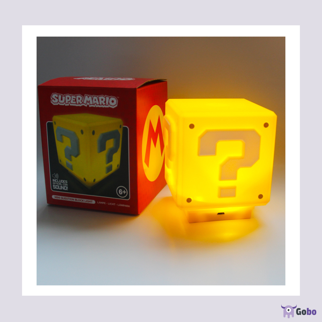 【日本正版】Super Mario LED問號發聲小夜燈
