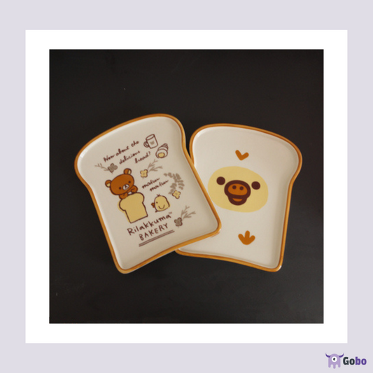 【鬆弛熊新款】鬆弛熊印花麵包碟