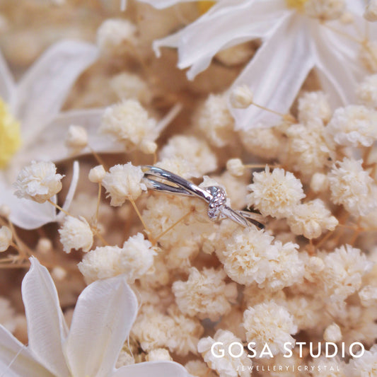 GR015 S925純銀 雙生結戒指