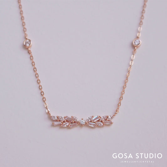 GN010 18K金 風春季鎖骨項鍊